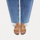 Calzado Sandalias BIRKENSTOCK Arizona Nubuc Plantilla Blanda Mink