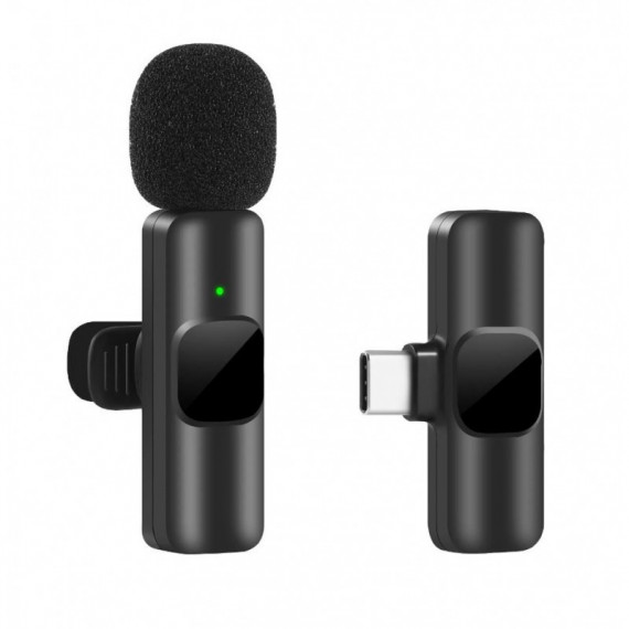 Microfono Receptor ONEWAY USB C Lavalier Microfono Pinza Wireless
