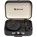 DENVER Tocadisco Retro VPL-130DGR en Maletin Negro Grabacion USB con Alatavoz 2X10W