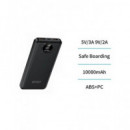 UNICO Bateria Externa 10000Mah 2xUsb A/1xTipo C PB3006 Negro