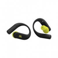 JBL Auricular Bluetooth ENDURANCE PEAK 4 Negro y Lima Con Soporte Oreja Cancelacion de Ruido 48H