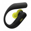 JBL Auricular Bluetooth ENDURANCE PEAK 4 Negro y Lima Con Soporte Oreja Cancelacion de Ruido 48H