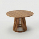 Mesa de comedor BATUR redonda de acacia FSC Ø120 cm TERRAZZA COLLECTION®
