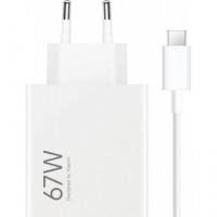 Cargador USB XIAOMI 67W Hypercharge Combo + Cable (usb A-c) Blanco
