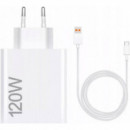 Cargador USB Xiaomi 120W HyperCharge Combo + Cable (USB A-C) Blanco