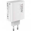 Cargador USB Xiaomi 120W HyperCharge Combo + Cable (USB A-C) Blanco