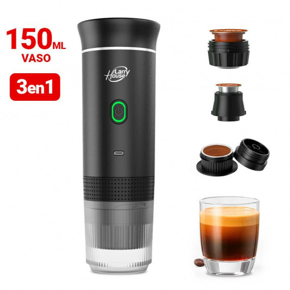 CAFETERA PORTATIL USB 3 EN 1 PORTA CAPSULA LARRYHOUSE