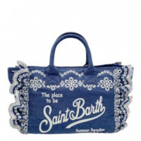 Bolso Sangallo Flowers Denim COL0027  SAINT BARTH