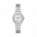 Reloj analógico Crystal de acero inoxidable de 32 mm GW1027L1