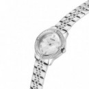 Reloj analógico Crystal de acero inoxidable de 32 mm GW1027L1