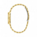 Reloj analógico Crystal de acero inoxidable de 32 mm GW1027L2