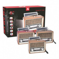 Radio Solar con Altavoz BLUETOOTH Gen-x, Usb, Microsd, Fm/am/sw y Luz de Emergencia  GEN X