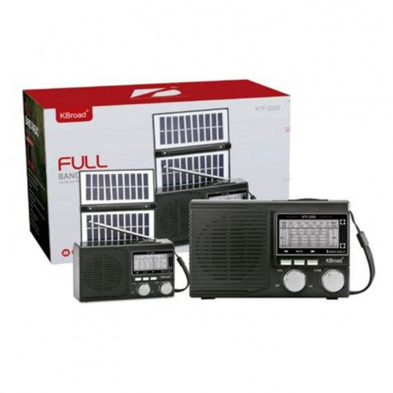 Radio Solar Gen-x GX-RS699BT con Bluetooth, USB, TF, Line-In y Bandas FM/AM/SW