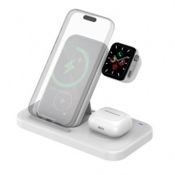 Soporte Cargador Inalámbrico Gen-x 4 en 1 de 20W Plegable  GEN X