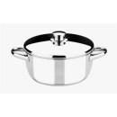 Cacerola Monix Óptima de Acero Inoxidable 16cm 1.5 Litros con Tapa de Acero