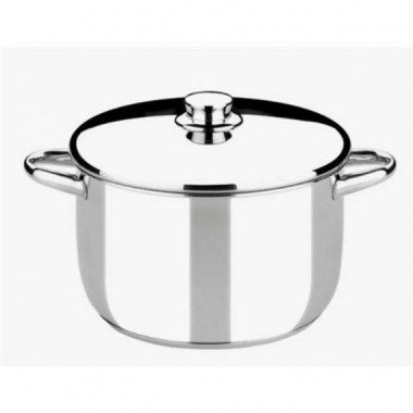 Olla de Acero Inoxidable Monix &Oacute;ptima de 26 cm y 8 Litros con Tapa