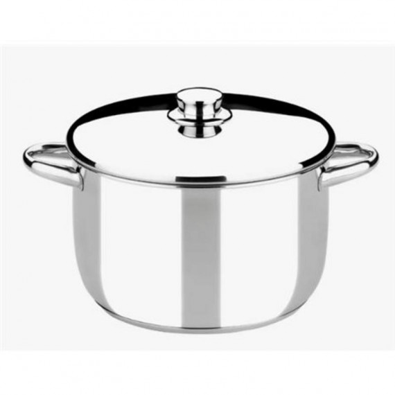 Olla de Acero Inoxidable Monix Óptima de 26 cm y 8 Litros con Tapa