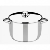 Olla de Acero Inoxidable MONIX óptima de 26 Cm y 8 Litros con Tapa