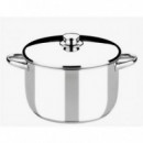 Olla Monix Óptima de Acero Inoxidable 30cm 12 Litros con Tapa
