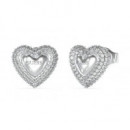 Pendientes Beloved Plateado  GUESS