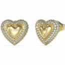 Pendientes Beloved Dorado  GUESS