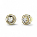 Pendientes M Ama Non M Ama Dorado  GUESS