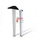 Pata De Mesa 870x60 Mm Niquel Satinado