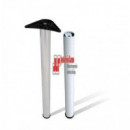 Pata De Mesa 870x60 Mm Niquel Satinado