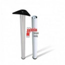 Pata De Mesa 870x60 Mm Niquel Satinado