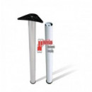 Pata De Mesa 870x60 Mm Niquel Satinado