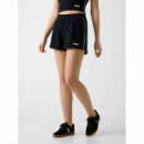 Shorts Guess deportivo negro logotipo estampado