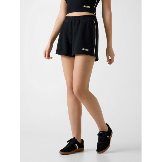 Shorts Guess deportivo negro logotipo estampado