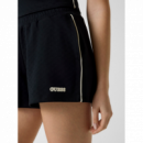 Shorts Guess deportivo negro logotipo estampado