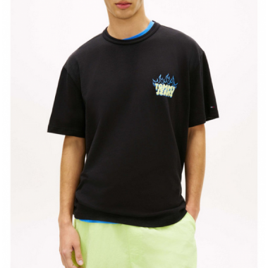 Camiseta Tommy Jeans bubble negra