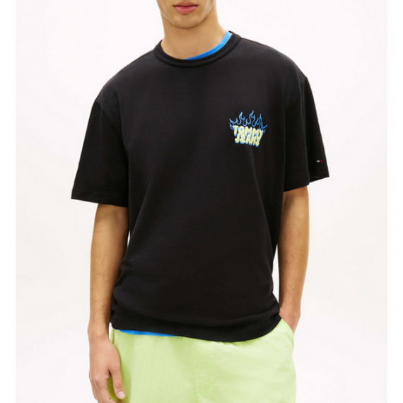 Camiseta Tommy Jeans bubble negra