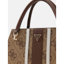 NOELLE II LUXURY SATCHEL LATTE LOGO/BROW