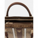 NOELLE II LUXURY SATCHEL LATTE LOGO/BROW
