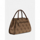 NOELLE II LUXURY SATCHEL LATTE LOGO/BROW