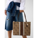 NOELLE II TOTE LATTE LOGO/BROWN