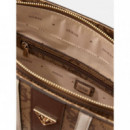 NOELLE II TOTE LATTE LOGO/BROWN