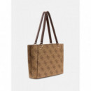 NOELLE II TOTE LATTE LOGO/BROWN