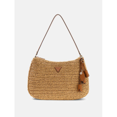 OFELIA HOBO SHOULDER BAG NATURAL/COGNAC