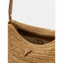 OFELIA HOBO SHOULDER BAG NATURAL/COGNAC