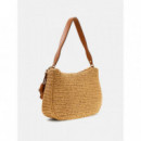 OFELIA HOBO SHOULDER BAG NATURAL/COGNAC