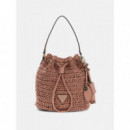 OFELIA TOP HANDLE BUCKET CORAL PINK