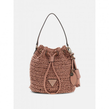 OFELIA TOP HANDLE BUCKET CORAL PINK