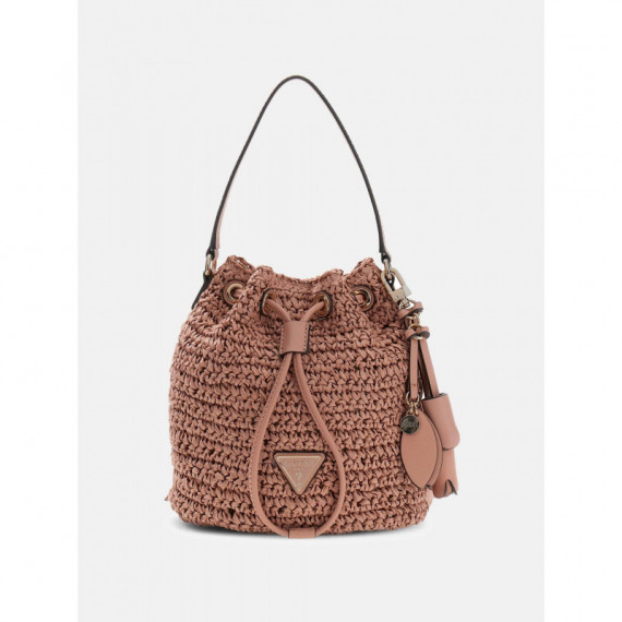 OFELIA TOP HANDLE BUCKET CORAL PINK