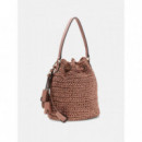 OFELIA TOP HANDLE BUCKET CORAL PINK