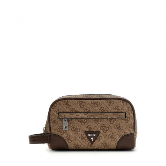 Milano Small Necessaire Beige\cognac  GUESS