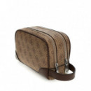 Milano Small Necessaire Beige\cognac  GUESS